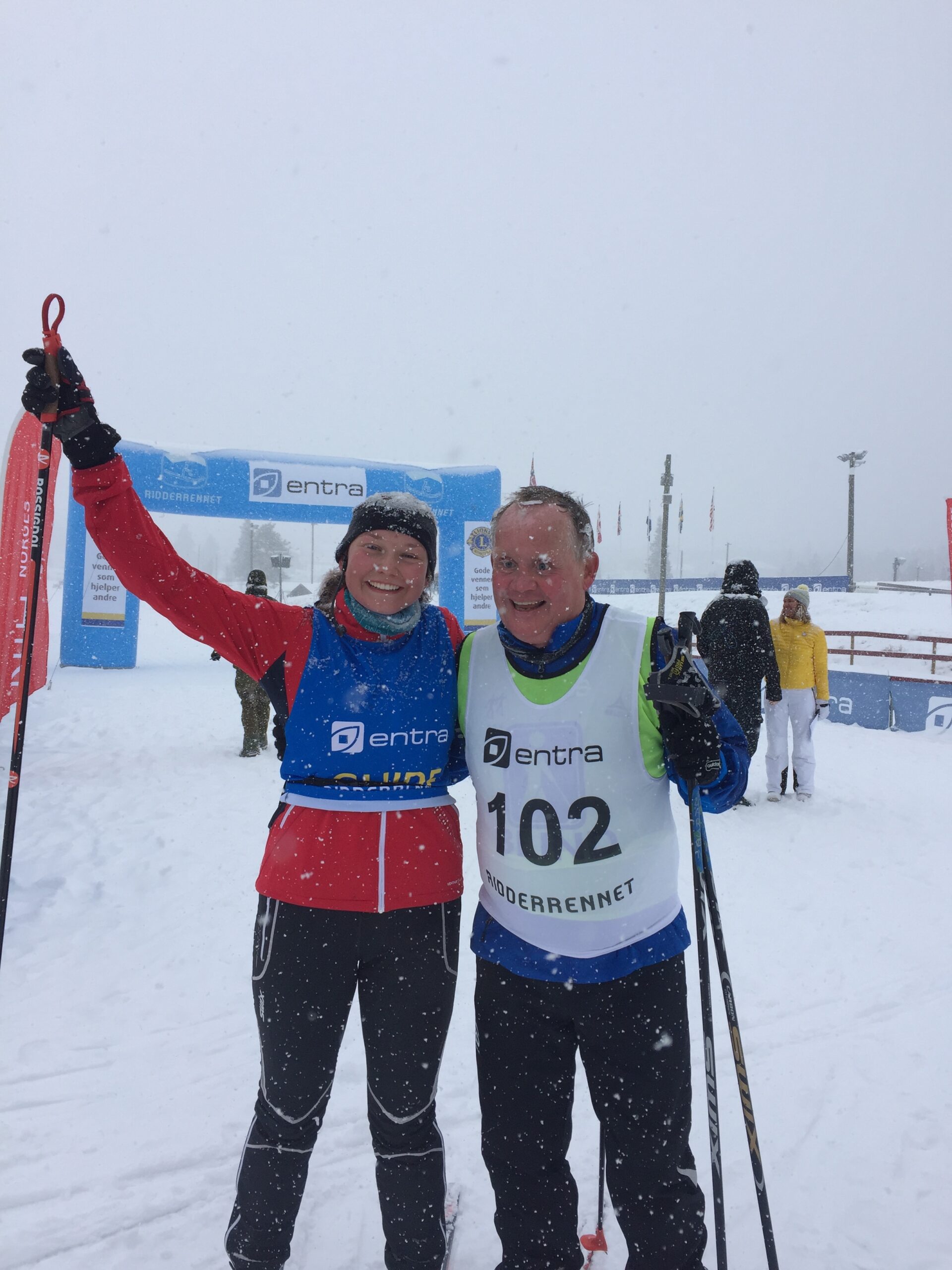 10 Ridderrennet I Mål Efter 10 Km Med Ingrid Hammer