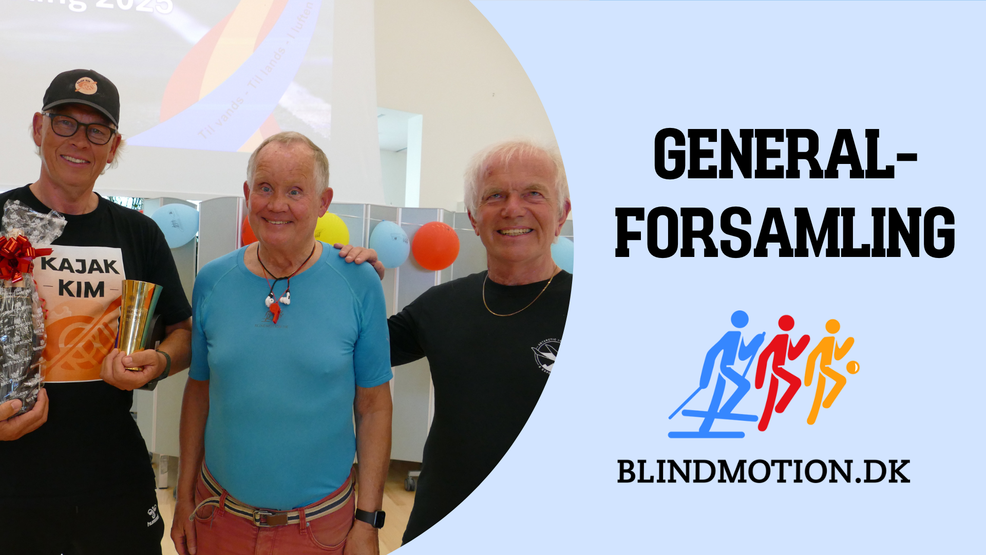 Tre glade mænd. Tekst: Generalforsamling